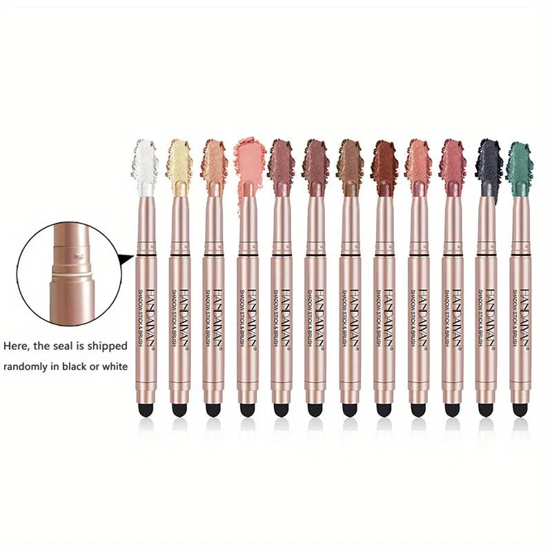 12Color Eyeshadow Stick Glitter Shimmer Matte Pen for Eye Makeup