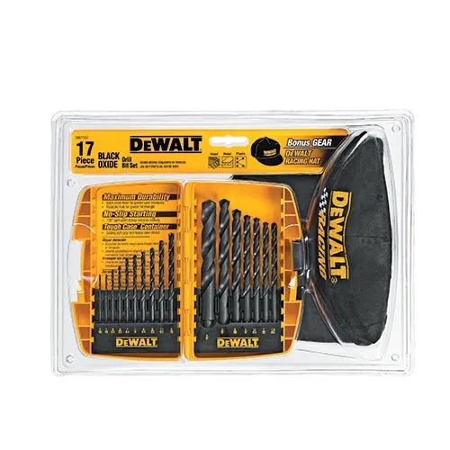 17pc Black Oxide Drill Bit Set