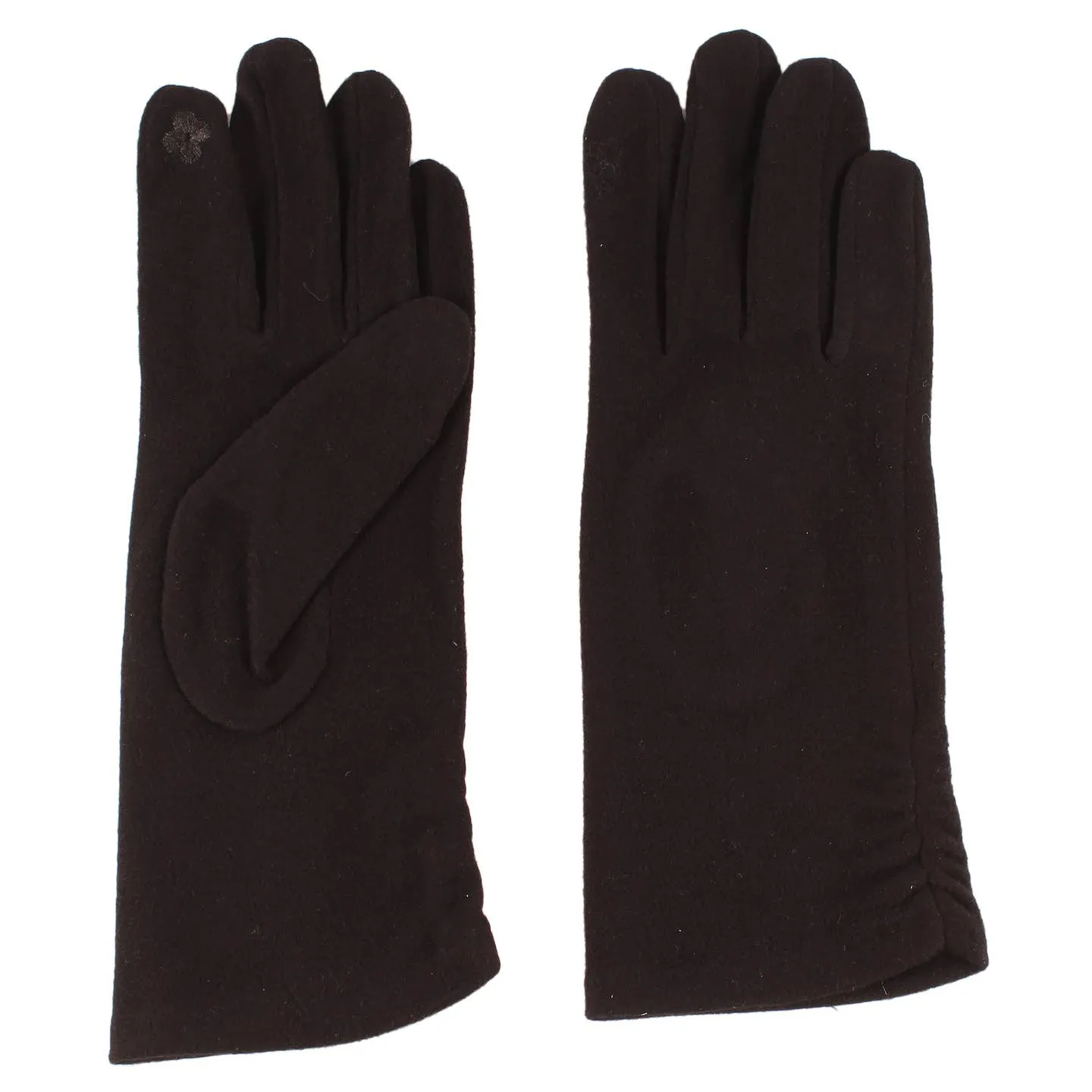 Black Ruched Gloves