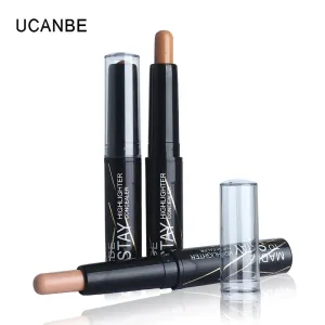 Brand 3 Colors Creamy Contouring Matte Bronzer Stick Concealer Stick Makeup Waterproof Long Lasting 3D Face Contour Shadow Stick