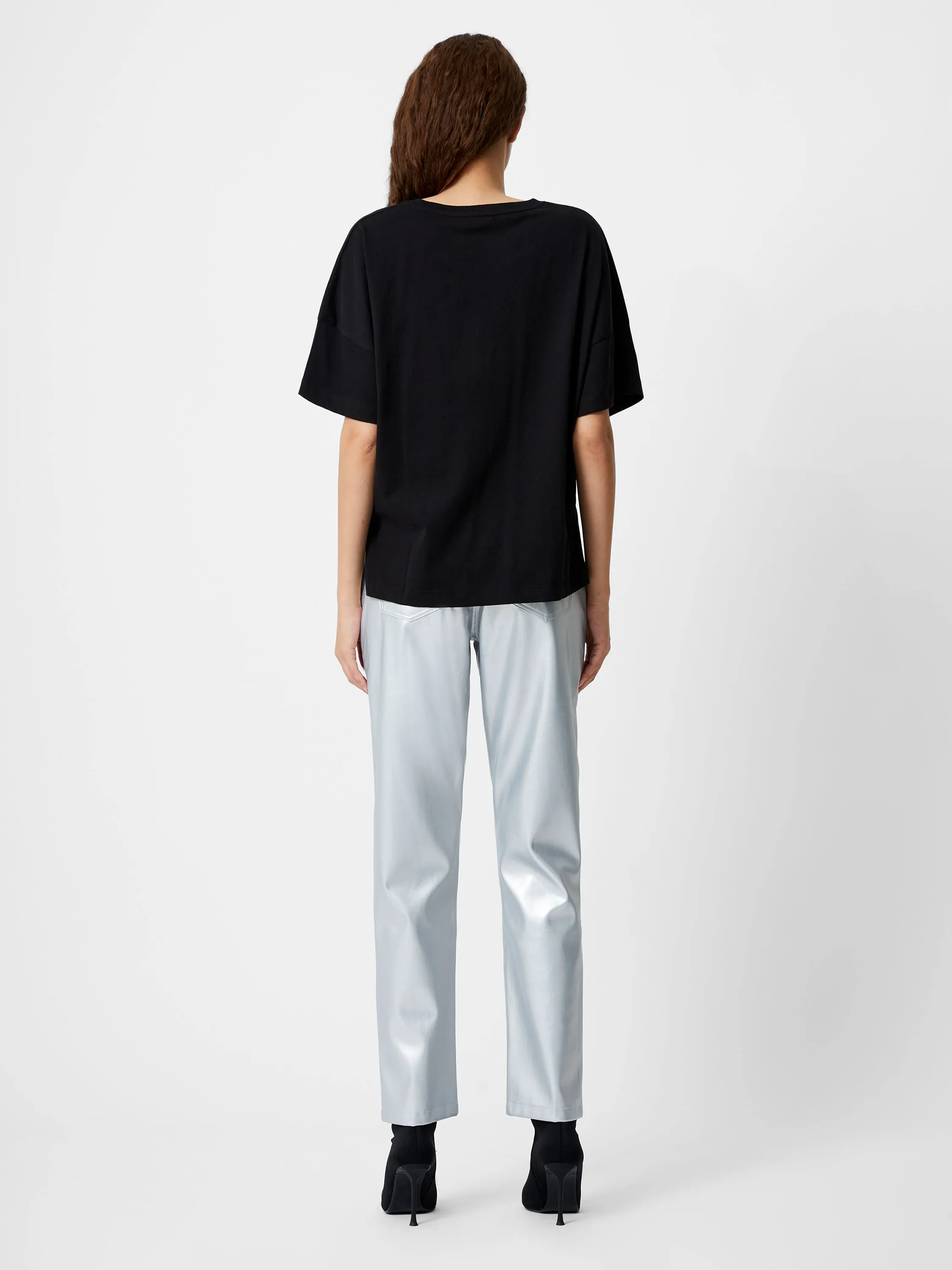 Brushed Stepped Hem T-Shirt