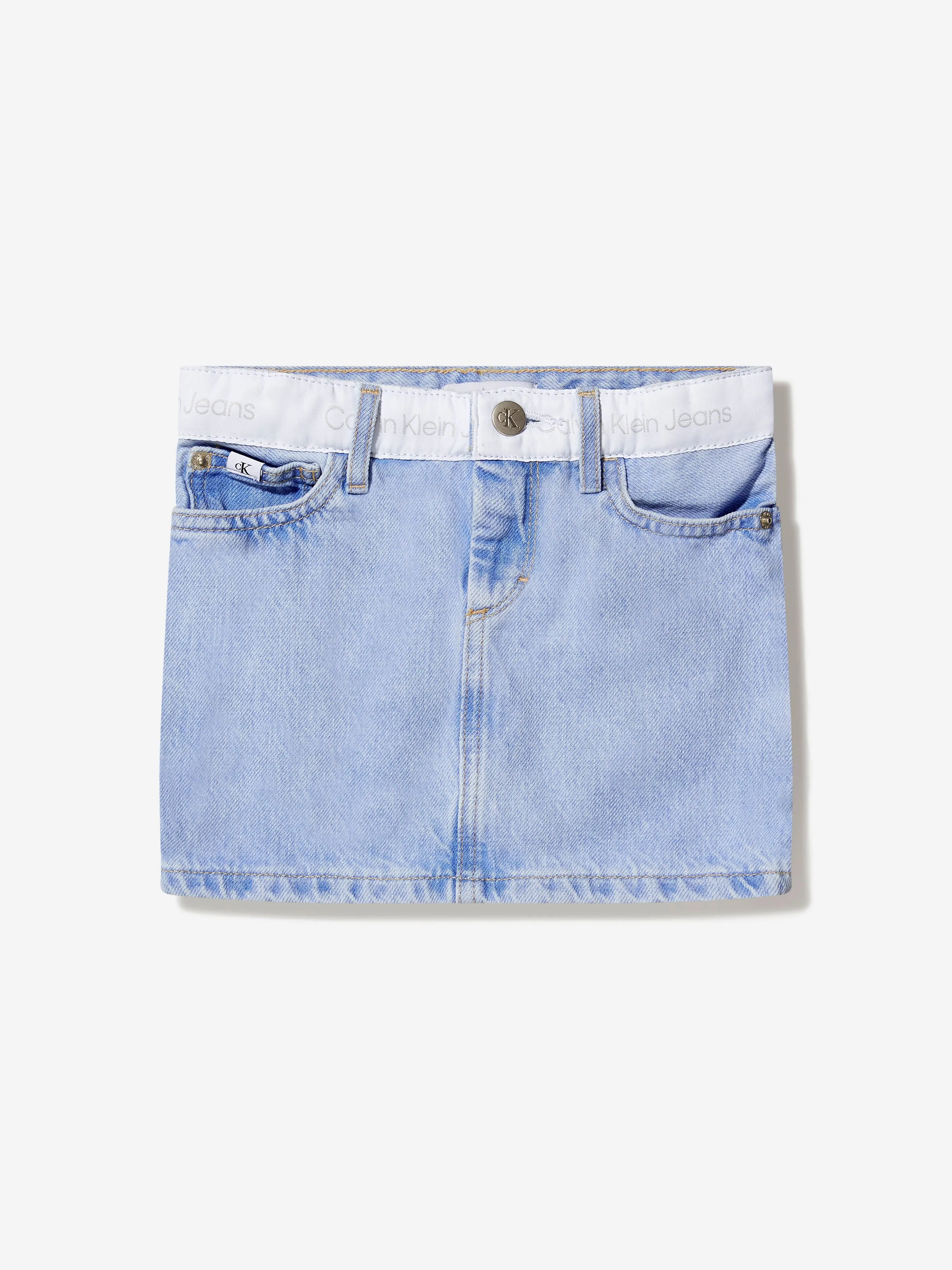 Calvin Klein Girls Denim Straight Skirt