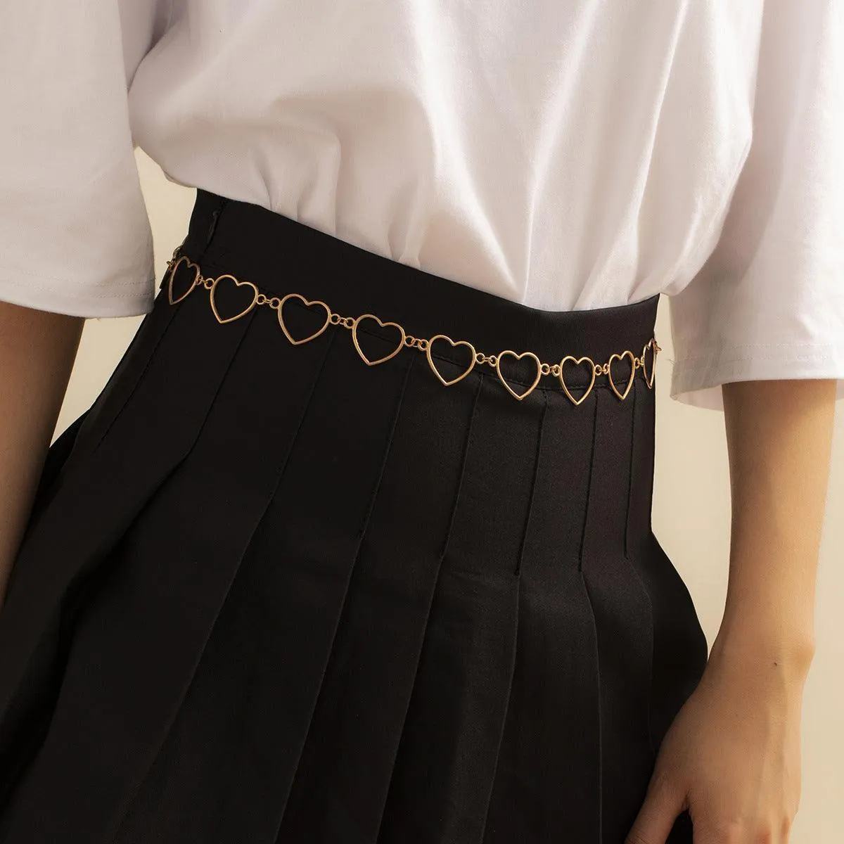 Ceinture chaîne pour femme, modèle Benthydora