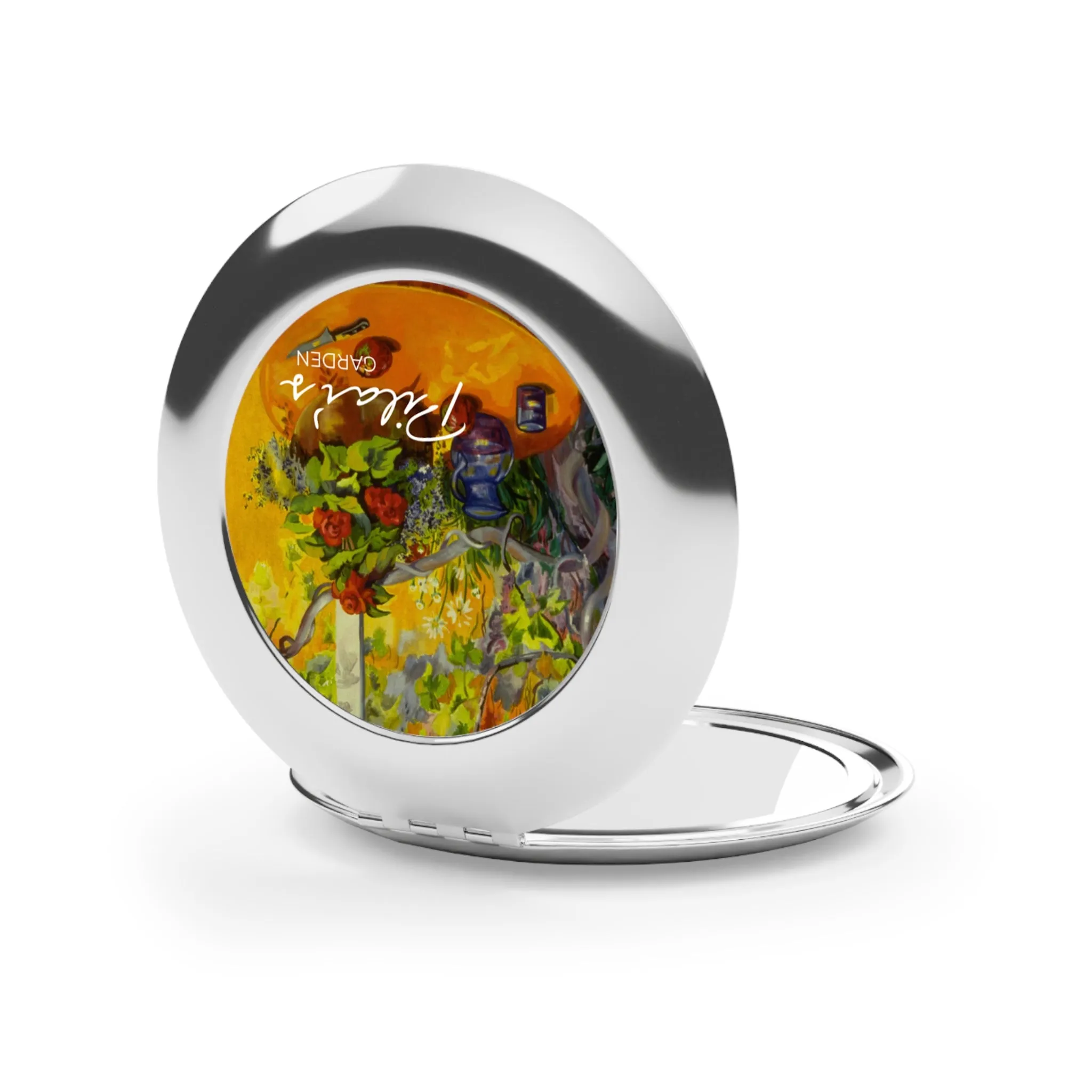 Compact Travel Mirror - Golden Garden