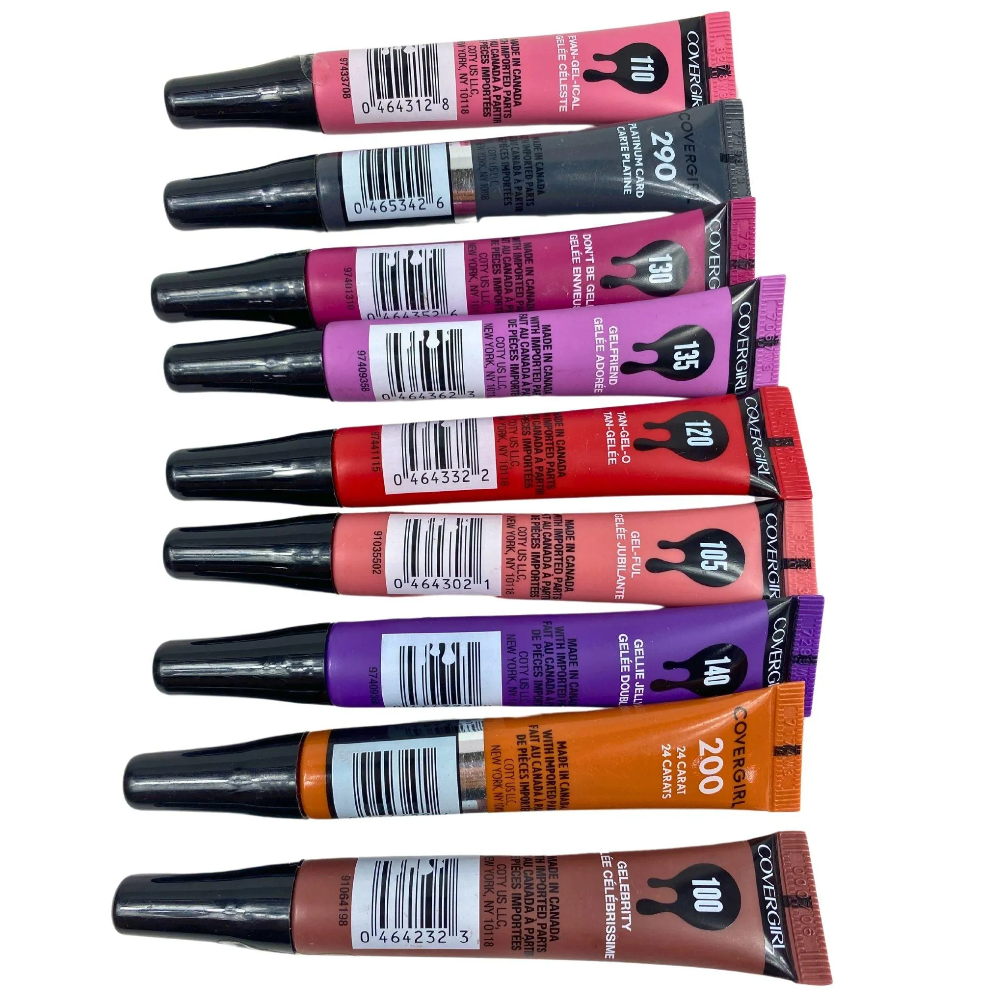 Covergirl Melting Pout Assorted Mix Gel Liquid Lipstick 0.27OZ (50 Pcs Lot)