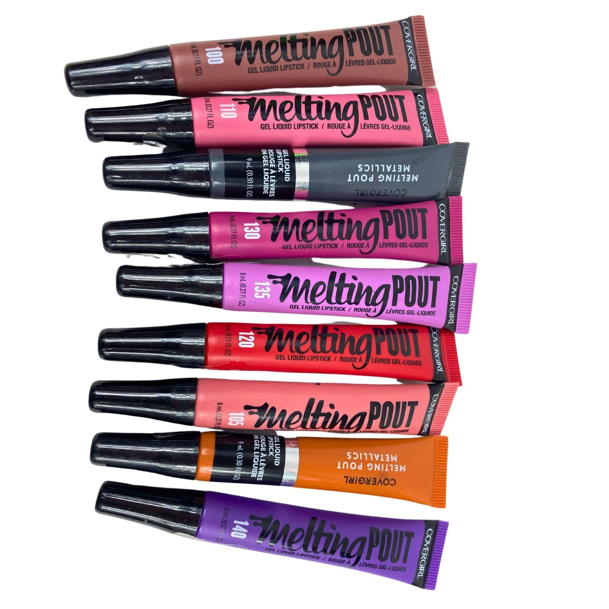 Covergirl Melting Pout Assorted Mix Gel Liquid Lipstick 0.27OZ (50 Pcs Lot)