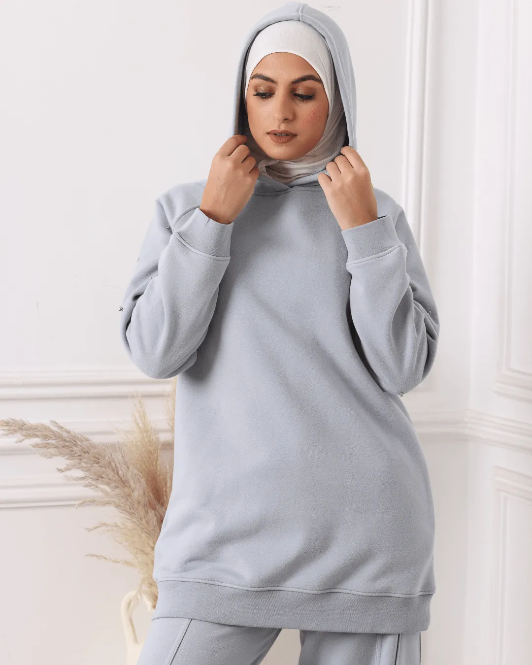 Ensemble Sweat-shirt et Pantalon Bleu Gris