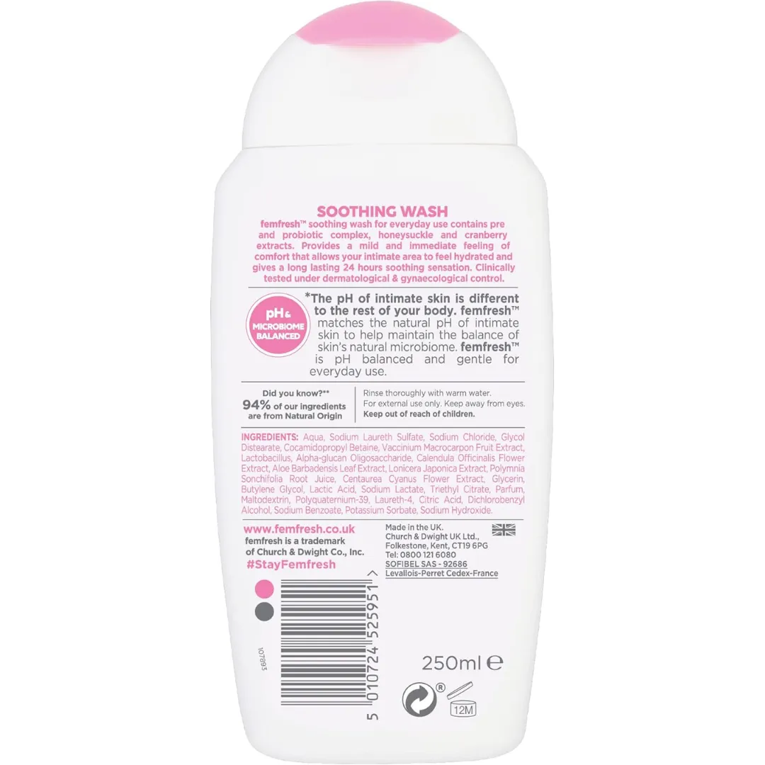 Femfresh Soothing Wash 250Ml (T)