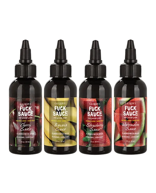 Fuck Sauce Flavored Water Based Personal Lubricant Variety 4 Pack - 2 Oz Each