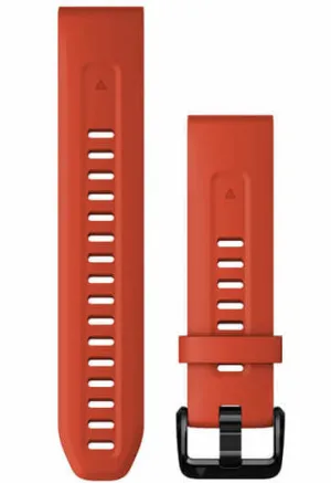 GRM Watch Band QuickFit 2 Flame Red Silicone