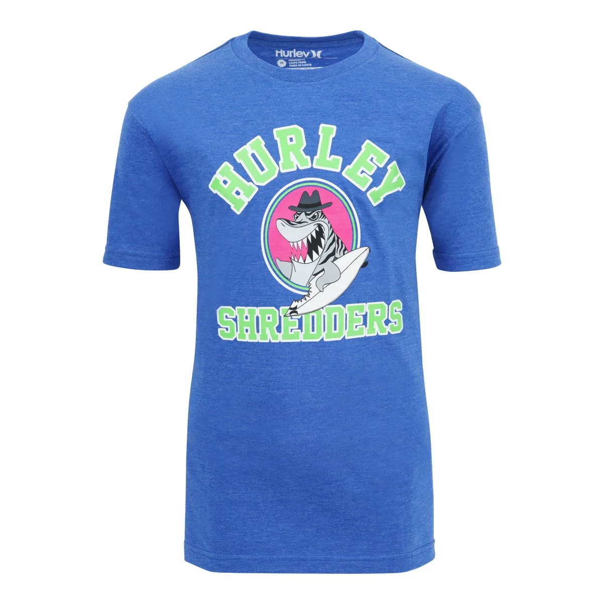 Hurley Youth Shredders Premium Fit T-Shirt Heather Royal L