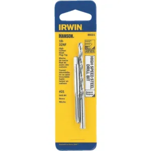 Irwin Hanson 10 - 32 NF   No. 21 Plug Tap & Drill Bit