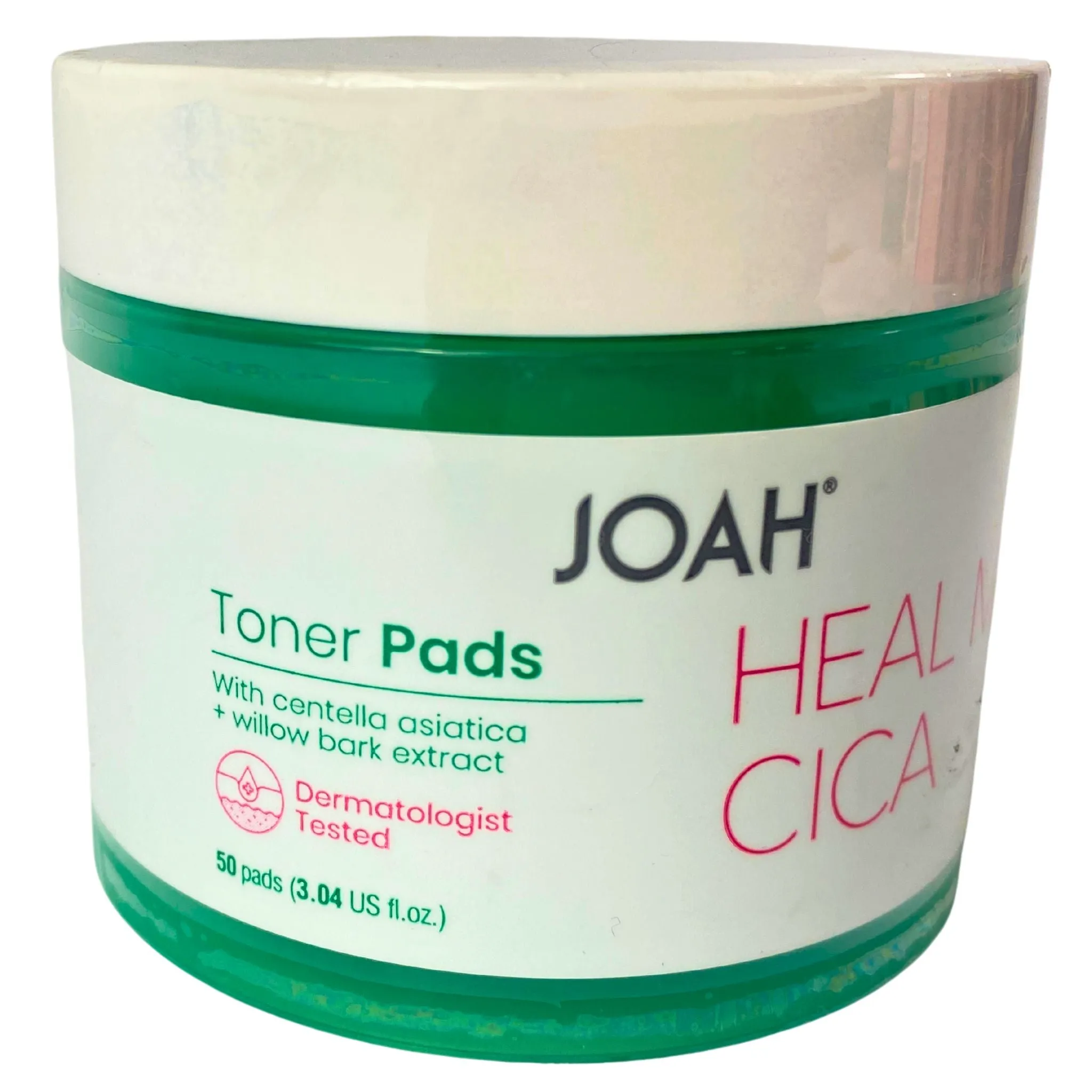 JOAH Heal Me Cica Toner Pads with Centella Asiatica   Willow Bark Extract Dermatologist Tested 3.04OZ (35 Pcs Lot)