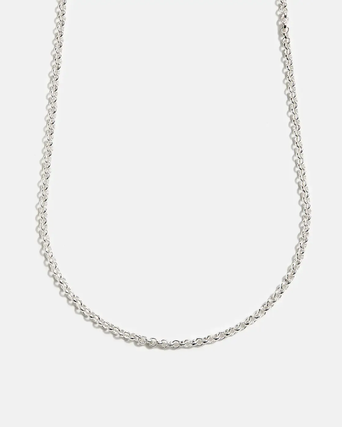 Large Rolo Chain in Sterling Silver 3.2mm