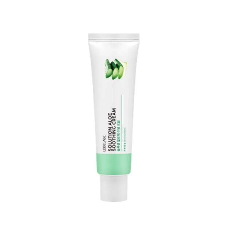 LEBELAGE Aloe Soothing Cream - 50ml, Hydrating Moisturizer for Dry Skin, Soothing and Nourishing