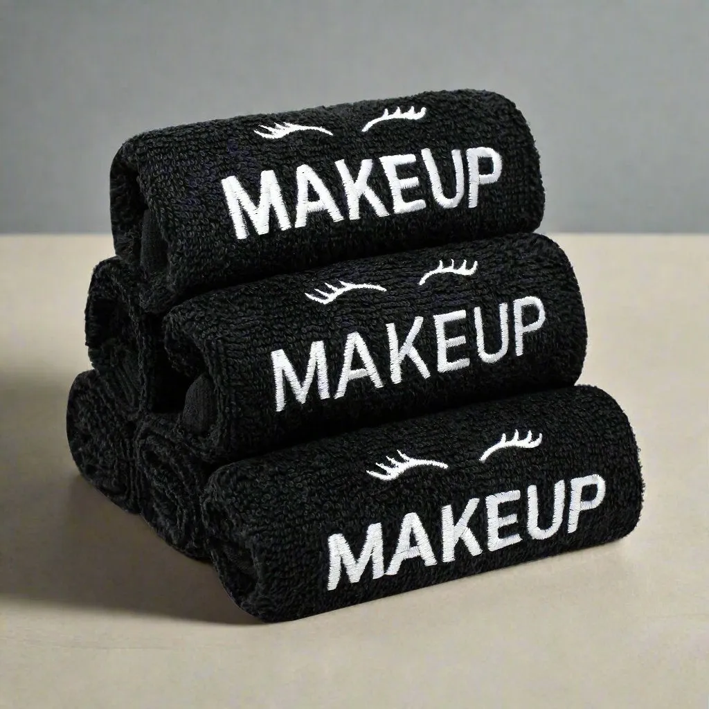 'Makeup' Embroidered Face Cloth 6-pack