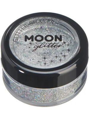 Moon Glow Holographic Glitter Shaker Silver