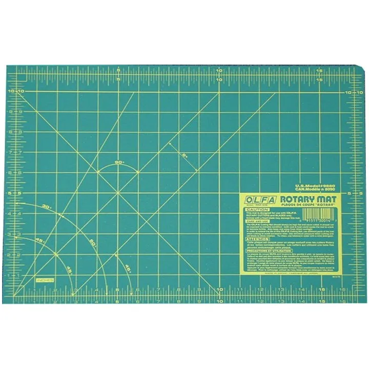 OLFA Self-Healing Double-Sided Rotary Cutting Mat - 18 in x 24 in