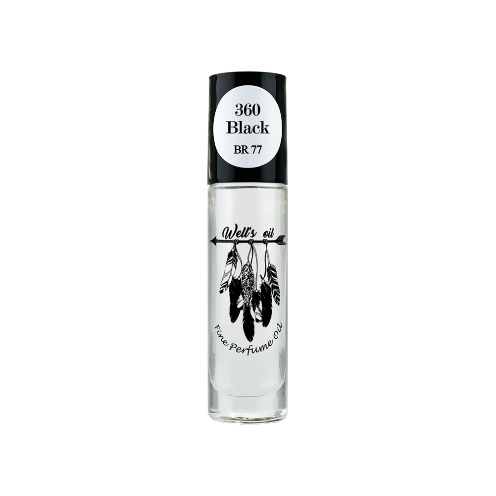 Perfume Oil Roll-On 0.33 fl Oz Inspired By 360 Black Type