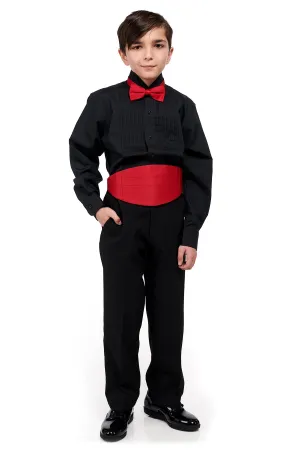 RYAN (Style #6712B) - Black Shirt Ensemble Package - Boys