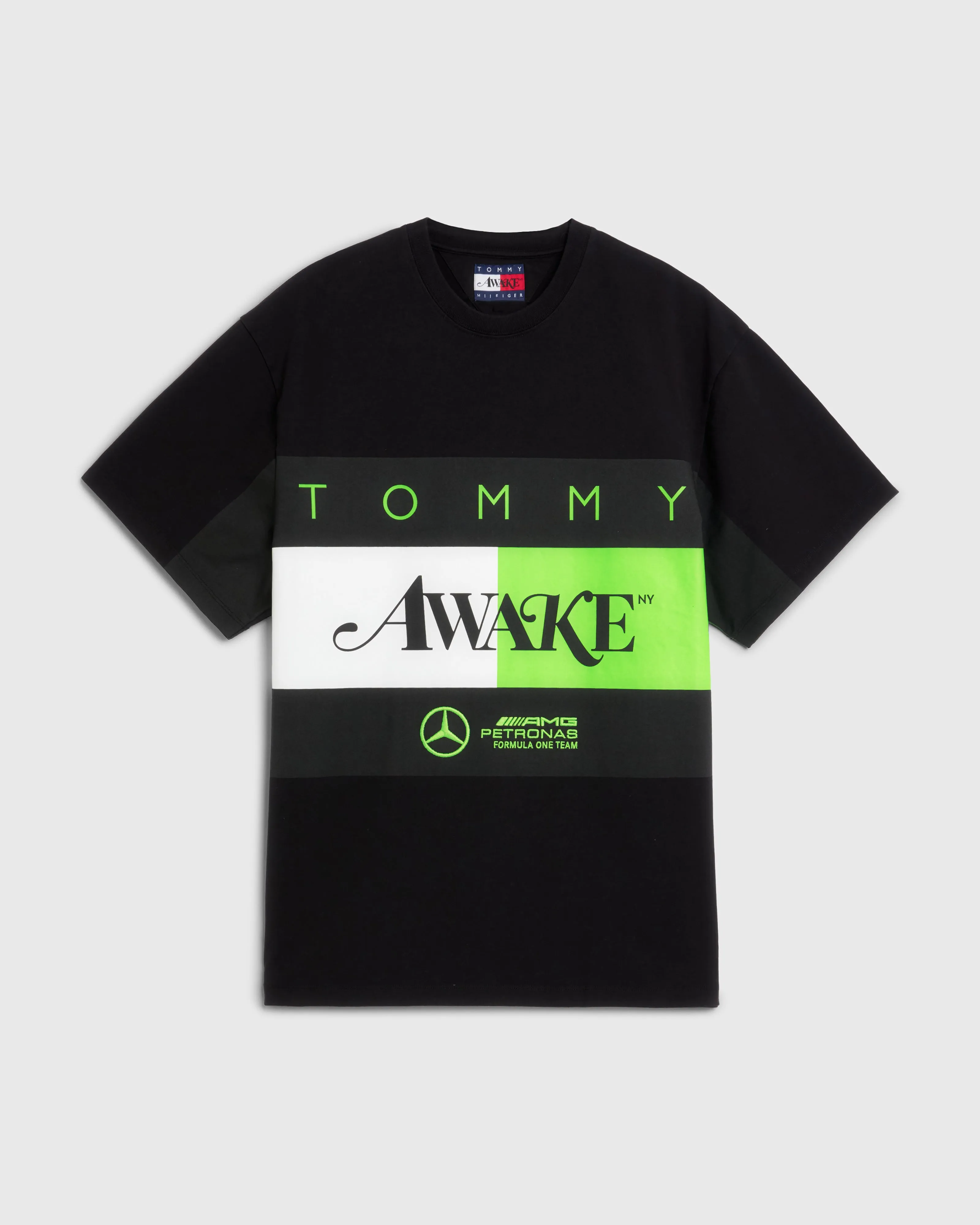 Tommy x Mercedes-AMG F1 x Awake NY Flag Tee Black