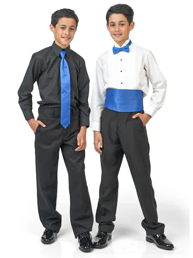 VINCENT (Style #6701B) - Black Shirt With Dress Trousers Package - Boys