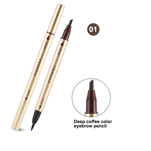 YANQINA 1 Pcs Black Long Lasting Eye Liner Pencil Waterproof Eyeliner Smudge-Proof Cosmetic Beauty Makeup Liquid Eyeliner Pen