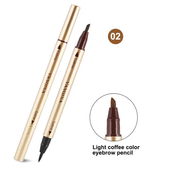 YANQINA 1 Pcs Black Long Lasting Eye Liner Pencil Waterproof Eyeliner Smudge-Proof Cosmetic Beauty Makeup Liquid Eyeliner Pen