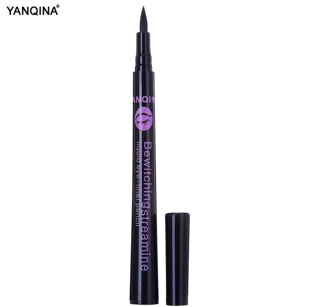 YANQINA 1 Pcs Black Long Lasting Eye Liner Pencil Waterproof Eyeliner Smudge-Proof Cosmetic Beauty Makeup Liquid Eyeliner Pen